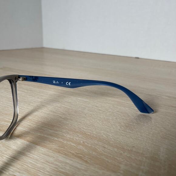 Ray-Ban RB7066 5769 Eyeglasses Blue Translucent Frames Only 52-17-140 - Picture 6 of 8